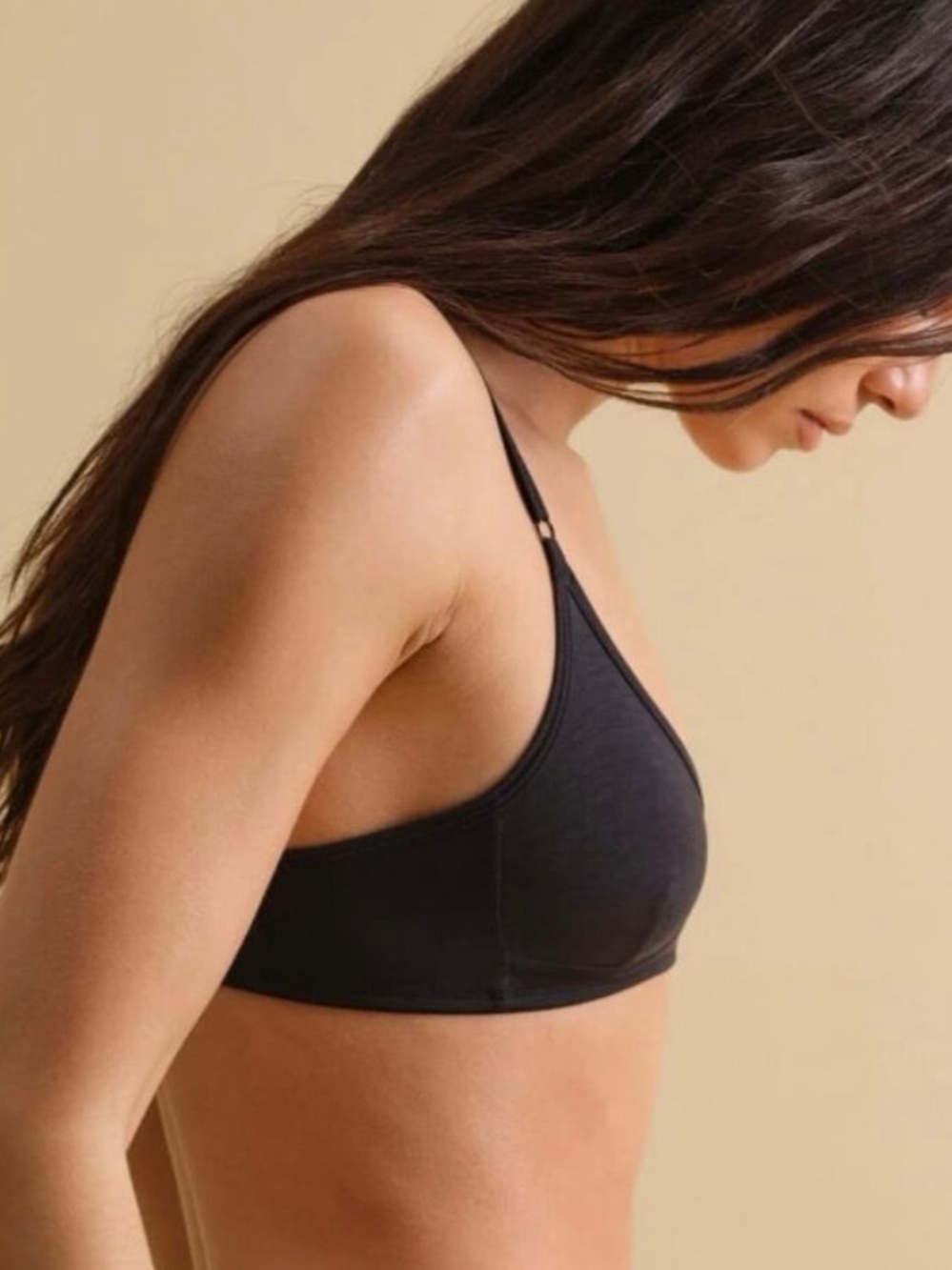 MATE THE LABEL TENCEL COMFORT WIRELESS BRALETTE IN SAND XS - Picture 4 of 5
